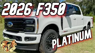 FORD F-350 PLATINUM FX4 2026 | БЕЛЫЙ ЗВЕЗДНЫЙ ДИЗЕЛЬНЫЙ ГРУЗОВИК РОСКОШИ | ОБЗОР SUPER DUTY МОЩНО...