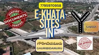 1650/sqft_E Khata Sites_Gauribidanur_Bank Loan_All Approvals_ #realestate #business #sale 7795970958