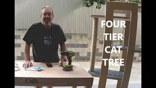 How to build a Four Level Multi-Shelf Cat Tree Cat Bed - Full Build