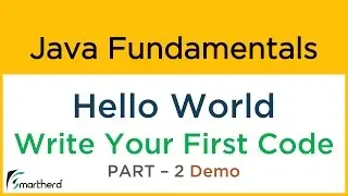 Write your first code in Java: Hello World example. Java Tutorial for beginners #1.2