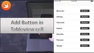 How to Add a UIButton in Table View Cell Xcode  | Swift Developer