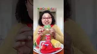 Asmr e Mukbang: Comendo Frutas e Doces Deliciosos #food #asmr #mukbang