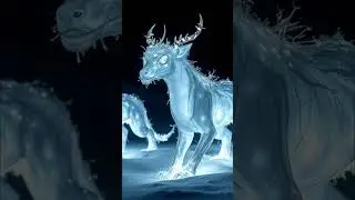 Snowborn Spirits &bull; Elegant Winter Fantasy Creatures🥶❄ #frozen #beings #white #animals #silver