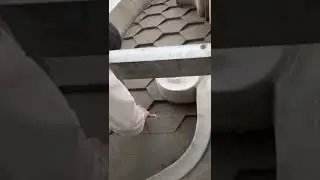 Hexagonal 3D wall with manual technique #construction