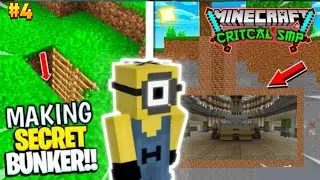Making Secret Bunkar And Suddenly This Happened With Me 😳 || BadOx || Critical Smp (S-1 Part-4)