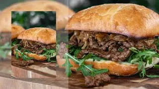 Creamy Onion Beef Ciabatta Sandwich | Easy and Flavorful Lunch Idea