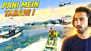5 Star POLICE vs Me in Water! 🌊😱 | Itna Khatarnak CLUTCH?! GTA V 