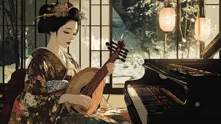 lofi japan jazz chill: Geisha's Grace &ndash; Smooth Jazz with Shamisen & Gentle Piano