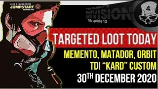 THE DIVISION 2 | NEW TARGETED LOOT TODAY | DECEMBER 30 | *MEMENTO*