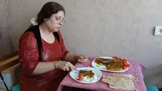 Cooking in Kurdish Traditional Dress | Easy Potato Kuku Recipe