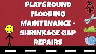 Playground Flooring Maintenance - Shrinkage Gap Repairs