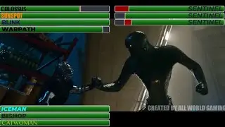 X Men Vs. Sentinels With Healthbars | Opening Fight