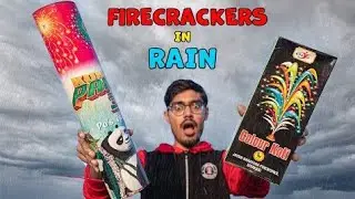DIWALI EXPERIMENTS | Will Firecrackers Work in Rain क्या बारिश में पटाखे चल पाएंगे Awesome Results