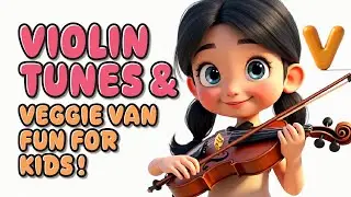 Learn Letter V with Violin & Veggies | Kids ABC Song