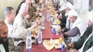 Marines discuss security with Afghan elders