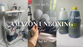 Becoming a Lash Tech | $2000 Amazon Unboxing & Haul | Lash Tech Edition