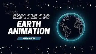 🌍 Rotating Glowing Earth Animation with HTML & CSS | CSS Animation Tutorial