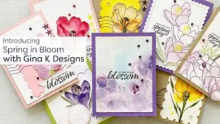 Introducing the Spring in Bloom Stamp Set with Gina K Designs