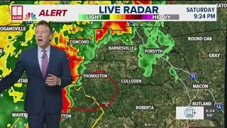 Tornado warning issued for Upson County in Georgia