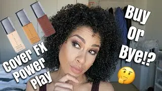 COVER FX POWER PLAYT FOUNDATION | REVIEW + DEMO | kinkysweat