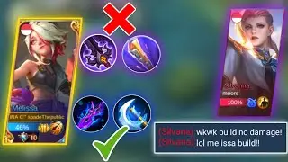Don't Use This Build? No Damage! Melissa Best Build 2022 | MLBB