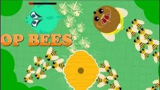 mope.io new Bear buff//BEES kill everything.... //Funny Moments
