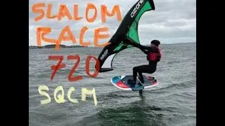 Testing the 720 slalom race wing from @f4foils