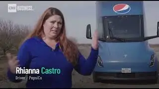 Pepsi Shows Off Tesla Semi New Video from CNN video #tesla #semi