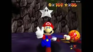 Super Mario 64 Silver Stars of Wisdom Course 9: deserted murky factory (savestateless)