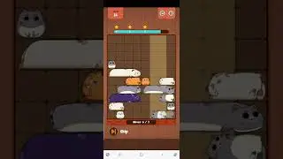 Haru Cats Slides Puzzle - Solution Silver Box Level 16 - 3 Stars (by Claudia Avila)