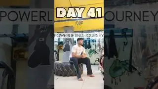 Day 41 Of Powerlifting Journey🥷//Believe&Discipline//#fitness #journey #powerlifting #vlog #shorts