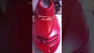 Cat body kasar pakai pilok diton coating warna red nya memang bagus #miosoul