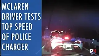 McLaren Driver Tests The Top Speed Of A Police Charger