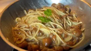Butter-Spaghetti with Rich Umami Nameko 🍄🧈