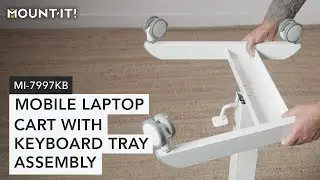 Mobile Laptop Cart with Keyboard Tray | MI-7997KB (Assembly)