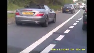 Illegal use of the Hard Shoulder on the M42 East, J 3
