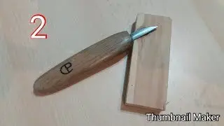 Costruzione coltello a lama fissa per intaglio legno 2