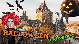 🎃 HALLOWEEN in Qu&eacute;bec City 👻 Festival de L'&Eacute;trange 💀 Strange Street Circus, fall decor & pumpkins🍁