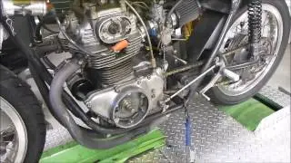 Honda CB 350 Racer- startup and sound