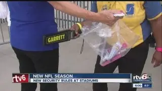 Colts fans get used to new stadium security rules