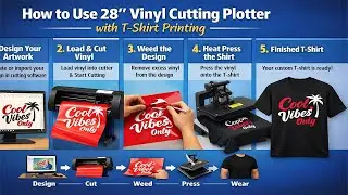 Beginner Tutorial: How to Use JK Vinyl Cutting Plotter with T-Shirt Printing