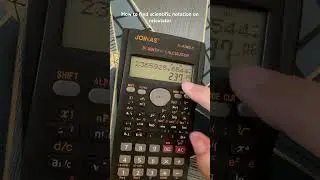 How to find scientific notation on calculator | scientific notation #9thmaths #guidedmath