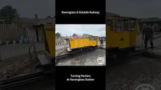 Perkins Diesel Engine Turns on Ravenglass Turntable | Heritage Railway Short 🚂