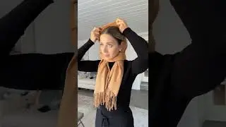 How to style a scarf for winter! Stay warm in the cold winter days while slaying this style #fashion