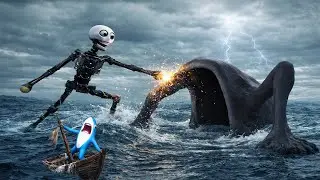 MY REAL ROBOT E.L.B.E.R.R DESTROYS SEA EATER IN THE DEMON-POSSESSED OCEAN AT 3 AM!