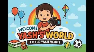 My first poster at 8 months  for my youtube channel 😍