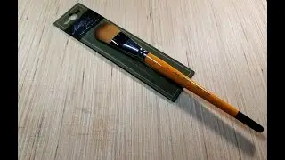 314) Reviewing Art Supplies: First Impression of Hobby Lobby Taklon Oval Mop Brush (Watercolor)