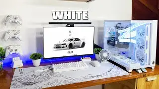 FINALMENTE MEU SETUP GAMER FULL WHITE FICOU PRONTO (Muito Lindo)