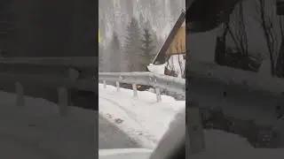 Car On Roof! Shocking Snowy Russian Mountain Crash Revealed #omg #shorts #viral