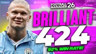 FM26 BRILLIANT Beta 4-2-4 Tactic: 92% Win Rate, Treble Winning!